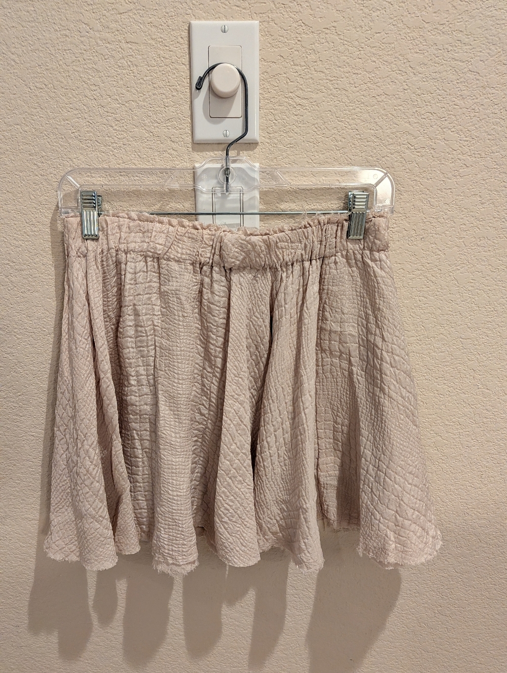 LoveShackFancy Raw Edge Silk Skirt (M)